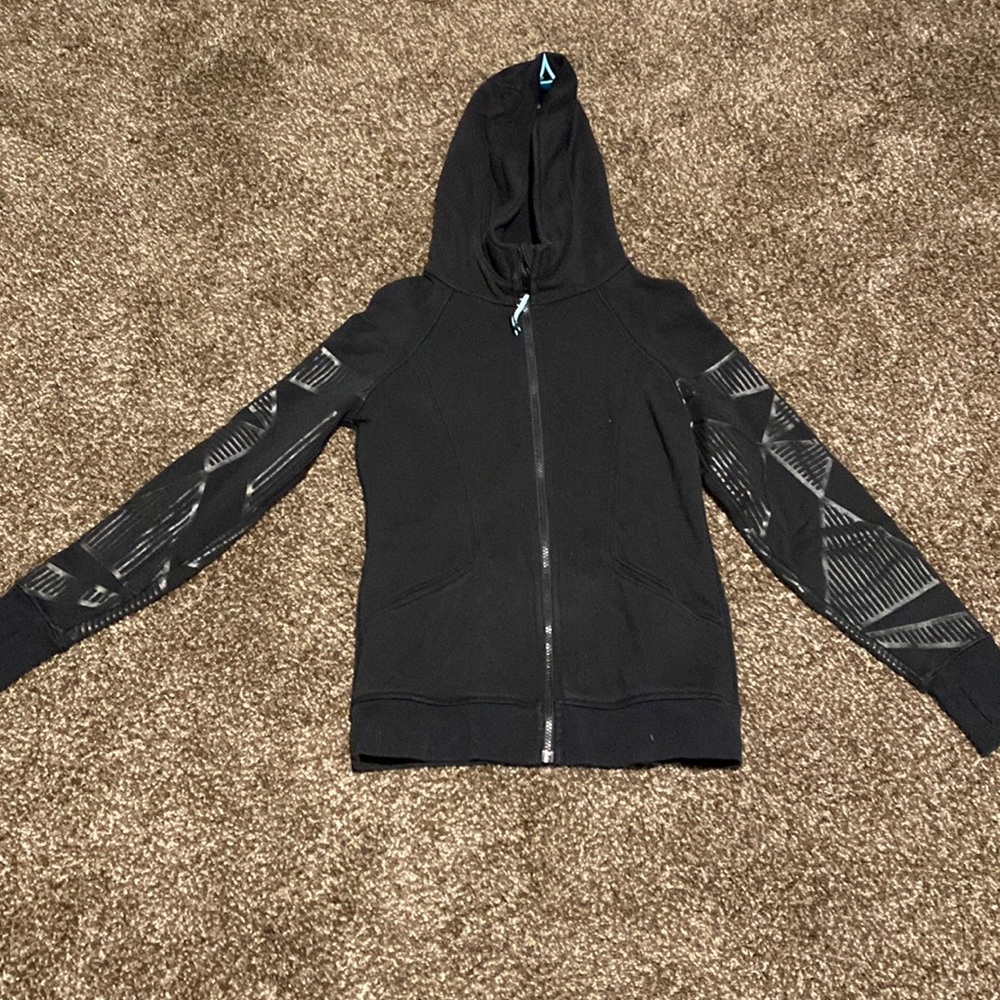 Ivivva sweatshirt zip up. Size 14. Black